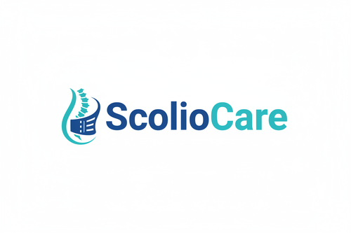 Logo ScolioCare - Bleu Électrique